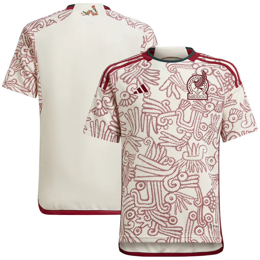 Mexico 22/23 Soccer Jersey Burgundy