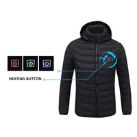 Heated Winter Coat USB Electric Battery