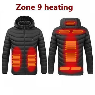 Heated Winter Coat USB Electric Battery